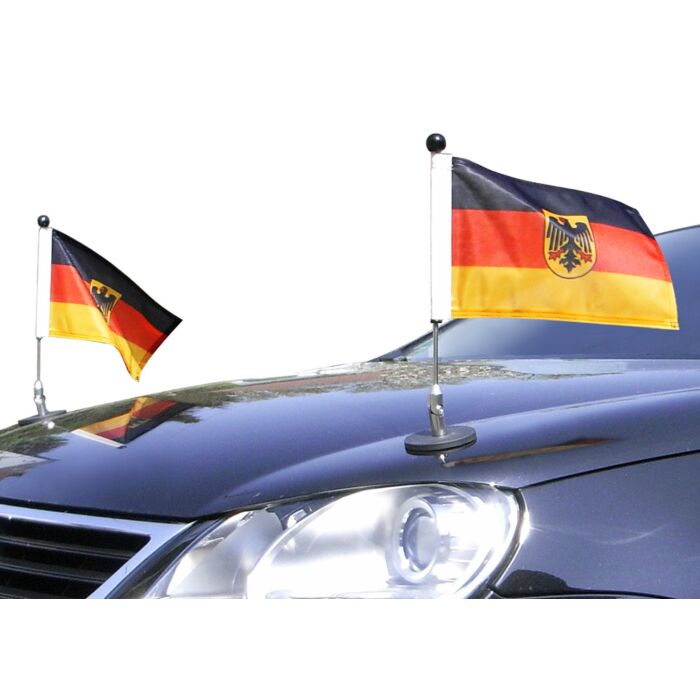 PEARL Länderflagge: Auto-Magnet-Fahne Deutschland