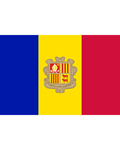 Fahne: Flagge: Andorra