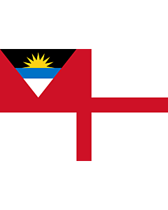 Fahne: Flagge: Coastguard Ensign of Antigua and Barbuda