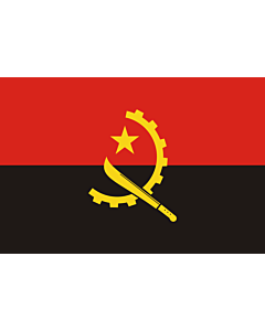 Fahne: Flagge: Angola