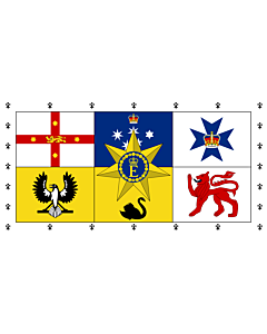 Drapeau: Royal Standard of Australia | Queen Elizabeth II s personal flag for Australia