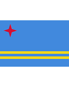 Fahne: Flagge: Aruba