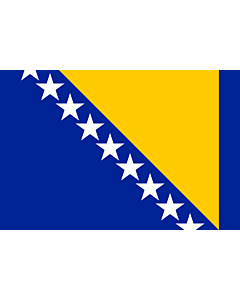 Fahne: Flagge: Bosnien und Herzegowina