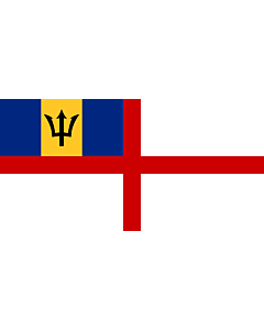 Fahne: Flagge: Naval Ensign of Barbados