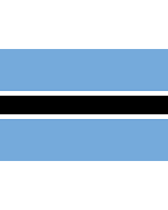 Fahne: Flagge: Botswana