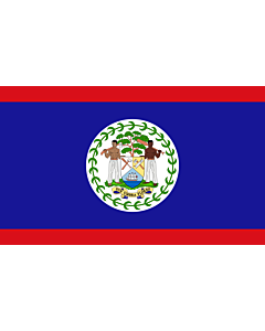 Fahne: Flagge: Belize
