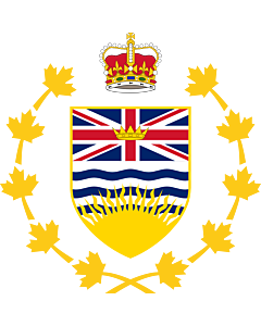Bandiera: Crest of the Lieutenant Governor of British Columbia