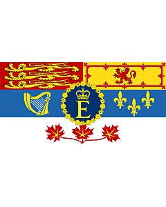 Fahne: Flagge: Royal Standard of Canada | Queen Elizabeth II for personal use in Canada  1962–present | Reine Élisabeth II pour son usage personnel au Canada  1962–actuel