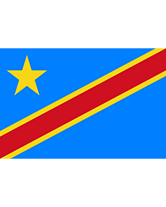 Fahne: Flagge: Kongo, Demokratische Republik