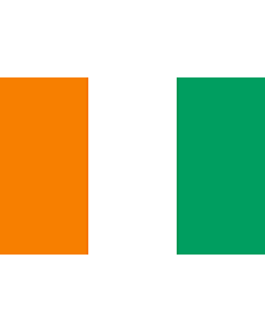 Fahne: Flagge: Côte d'Ivoire (Elfenbeinküste)