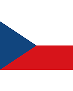 Fahne: Flagge: Tschechien (Tschechische Republik)