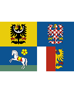 Drapeau: Région de Moravie-Silésie