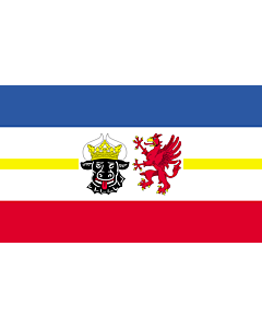 Fahne: Flagge: Mecklenburg-Vorpommern