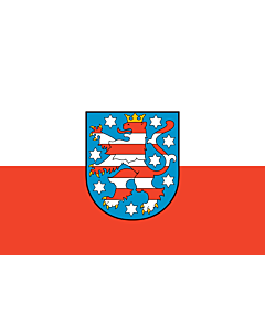 Fahne: Flagge: Thüringen