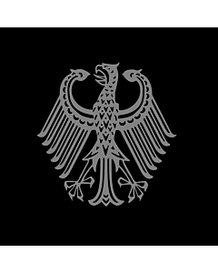 Bandiera: Bundestrauerstander, Trauerstandarte der Bundesrepublik Deutschland