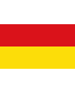Bandiera: Stadt Paderborn | It is easy to put a border around this flag image | Ville de Paderborn | Stadt Paderborn  Die Flagge der Stadt Paderborn zeigt die Farben Rot und Gold in zwei gleich breiten Längsstreifen