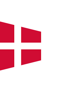 Drapeau: Naval Rank Flag of Denmark - Chief of Squadron | Danish naval rank flag for the Chief of Squadron | Eskadrechefsstander