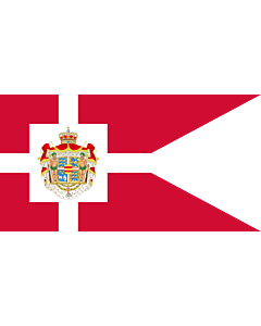 Bandiera: Royal Standard of Denmark | Det danske kongeflag