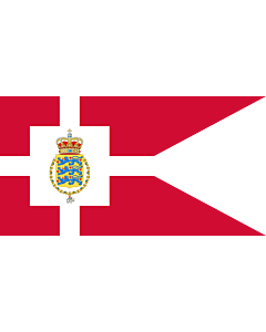 Bandiera: Standard of the Crown Prince of Denmark | Det danske tronfølgerflag  bruges af H