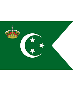 Bandiera: Royal Standard of The Crown Prince of Egypt on Land | Royal Standard of The Crown Prince of Egypt 1922-53 | Prince Héritier du Egypt  1922-53 | علم من ولي عهد مصر