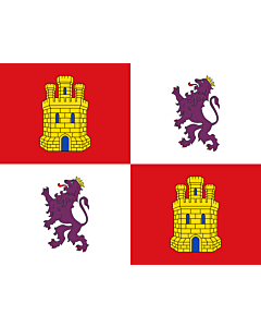Fahne: Flagge: Kastilien und León