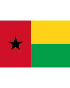 Fahne: Flagge: Guinea-Bissau