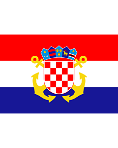 Fahne: Flagge: Naval Ensign of Croatia