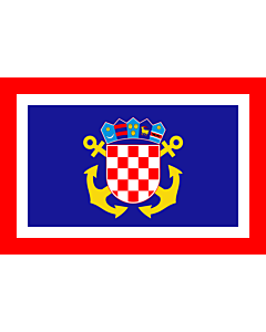 Drapeau: Naval Jack of Croatia