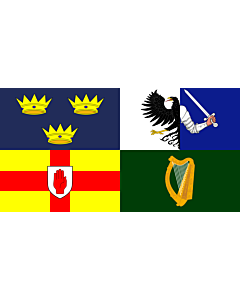 Fahne: Flagge: Four Provinces Ireland