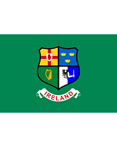 Bandiera: Ireland hockey team | Field hockey team of Ireland  Four Provinces coat of arms -- Ulster