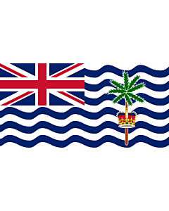 Fahne: Flagge: Britisches Territorium im Indischen Ozean