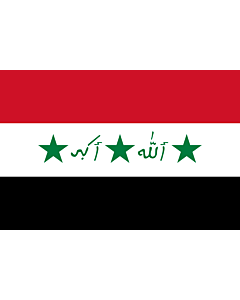 Fahne: Flagge: Iraq 1991-2004