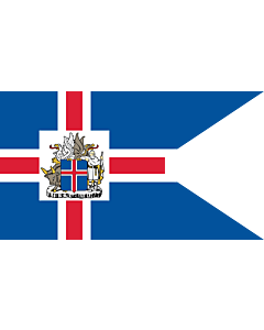 Drapeau: Presidential Standard of Iceland | Icelandic Presidential