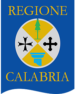 Fahne: Flagge: Calabria Gonfalone
