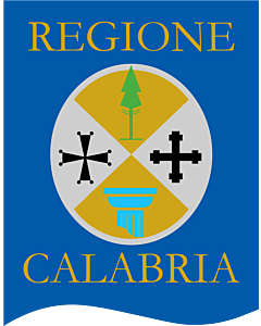Fahne: Flagge: Calabria Gonfalone
