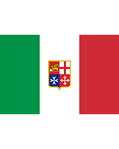 Fahne: Flagge: Civil Ensign of Italy | Italy used by Italy current since 9 November 1947 created by format 2 3 shape rectangular colours see included flag other characteristics naval ensign Civil naval flag of Italy  the military naval flag differs from t