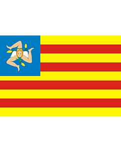 Fahne: Flagge: FNS | Frunti Nazziunali Sicilianu  Sicilian National Front