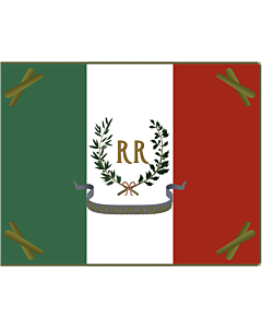 Bandiera: Militare della Nuova Repubblica Romana  1849