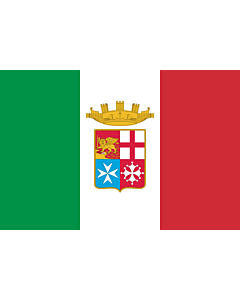 Fahne: Flagge: Naval Ensign of Italy