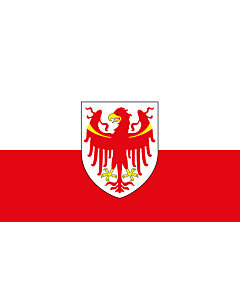 Fahne: Flagge: Autonomen Provinz Bozen - Südtirol