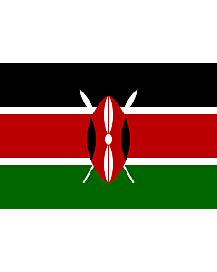 Fahne: Flagge: Kenia