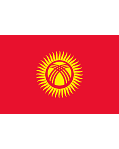 Fahne: Flagge: Kirgisistan
