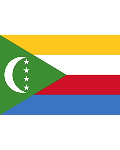 Fahne: Flagge: Komoren