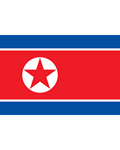 Fahne: Flagge: Korea (Demokratische Volksrepublik) (Nordkorea)