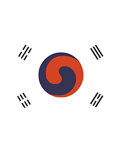 Bandiera: Korea 1882 | 1882 version of the flag of Korea