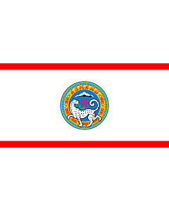 Fahne: Flagge: Almaty | Official flag of Almaty city in the Republic of Kazakhstan
