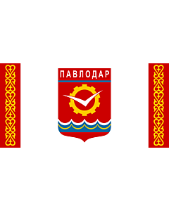 Fahne: Flagge: Pavlodar | Pavlodar, Kazakhstan