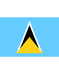 Fahne: Flagge: Saint Lucia (St. Lucia)