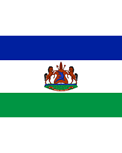 Fahne: Flagge: Royal Standard of Lesotho | Royal Standard of Lesotho from October 4, 2006