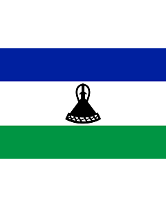 Drapeau: Lesotho
